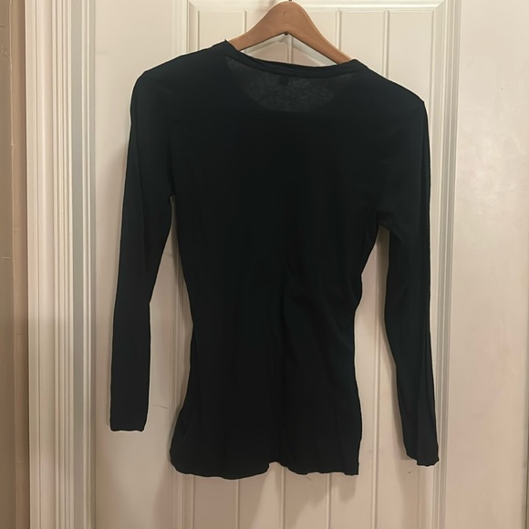 James Perse standard size 2/M black long sleeved shirt - Picture 2 of 6